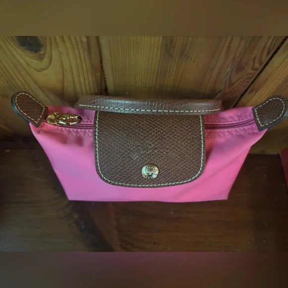 Longchamp Le Pliage Original Pouch Candy Pink - Picture 5 of 6